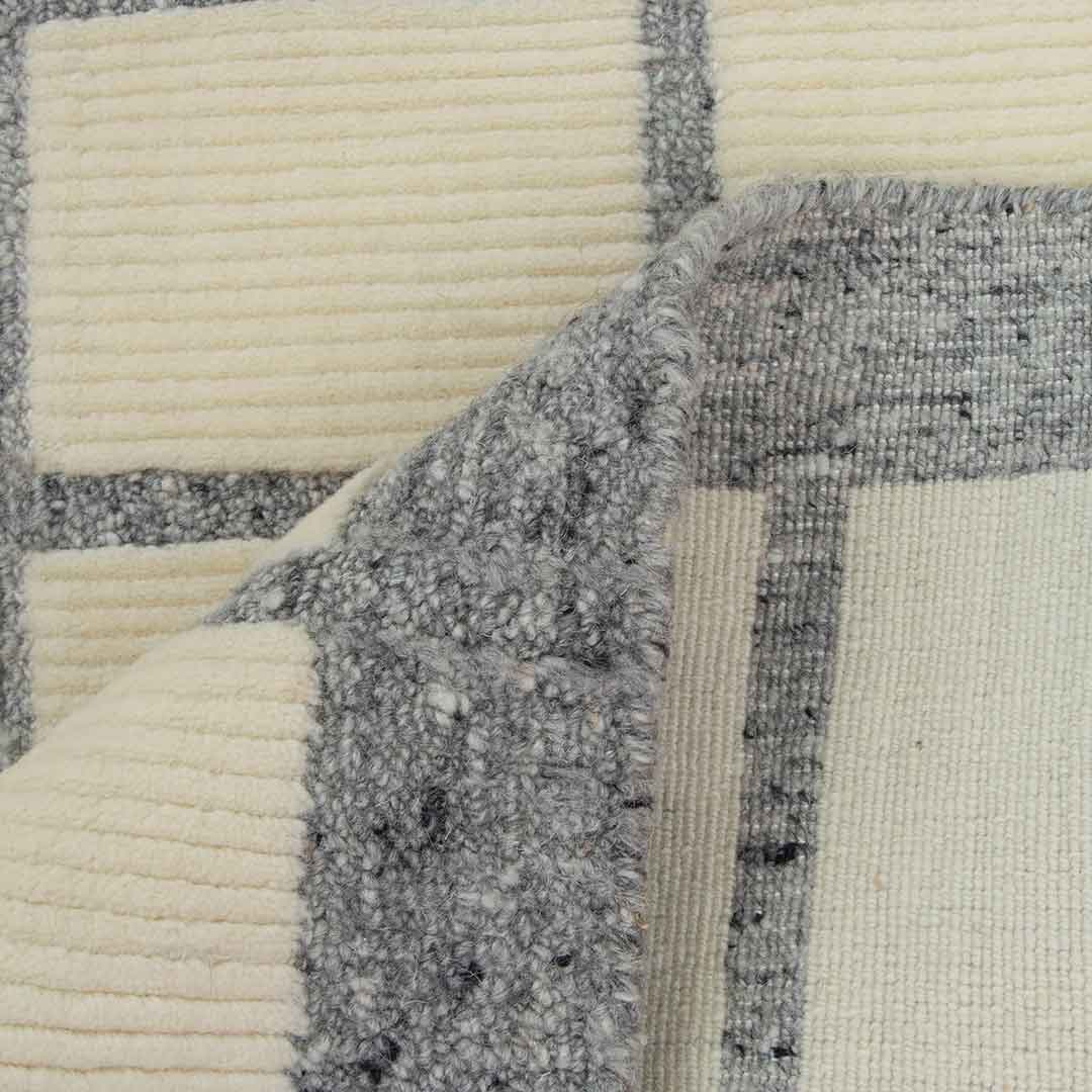 Ivory Grey Hand Loom Rug | Buy Moroccan Rugs Online